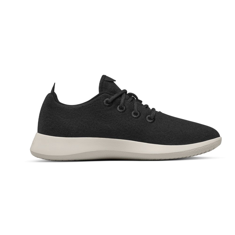 Allbirds Men\'s Sneakers Black - Wool Runners - 07932YXUN